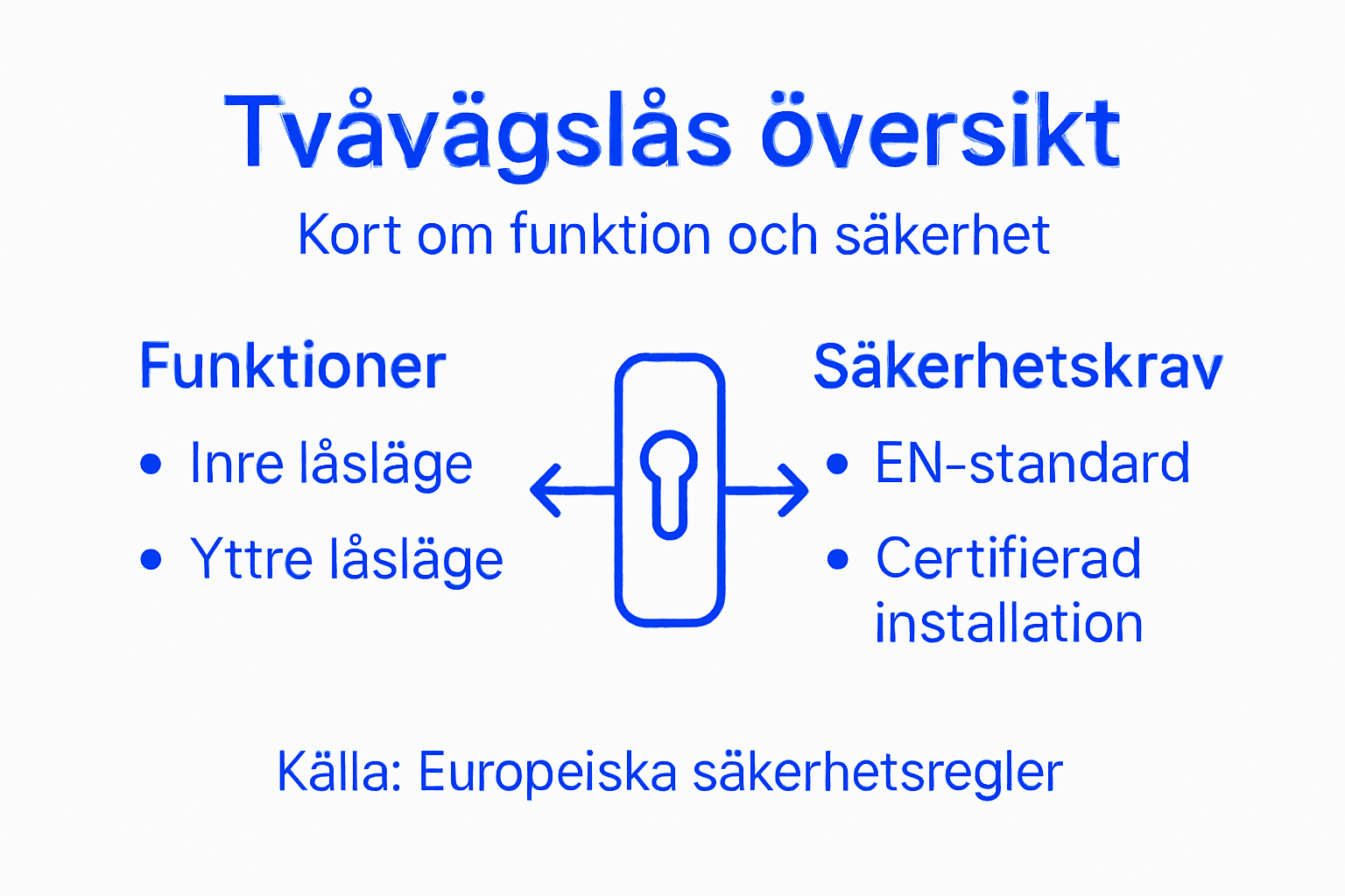 En överskådlig guide till tvåvägslås och viktiga säkerhetsaspekter