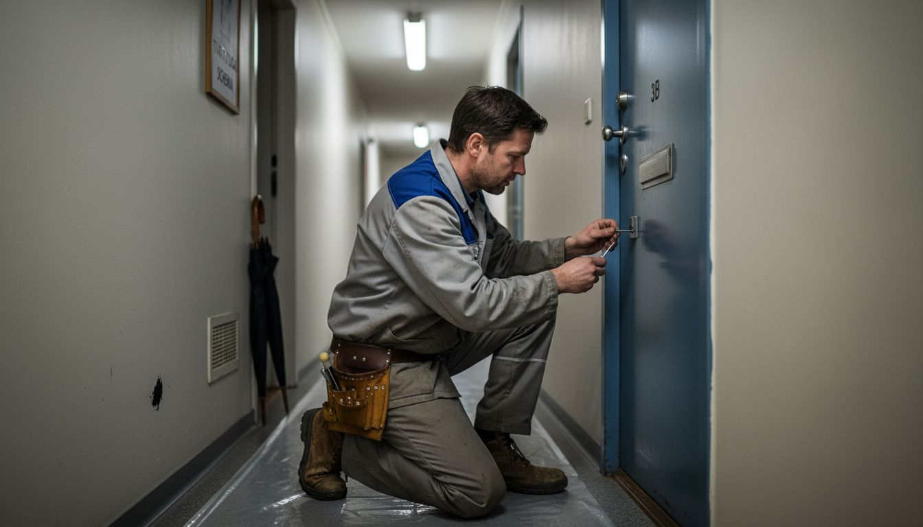 Jourlåssmed öppnar lägenhetsdörr vid akuta situationer