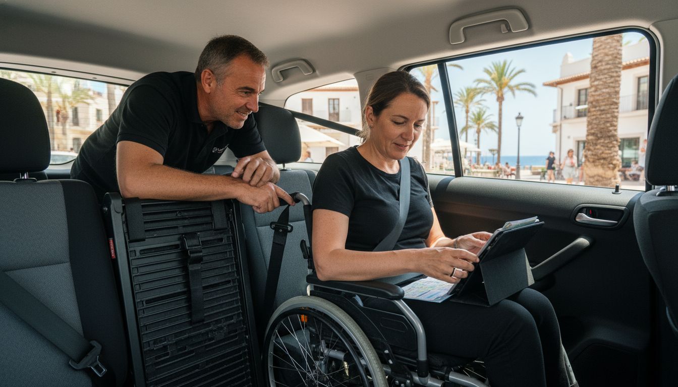 taxi wheelchair interior