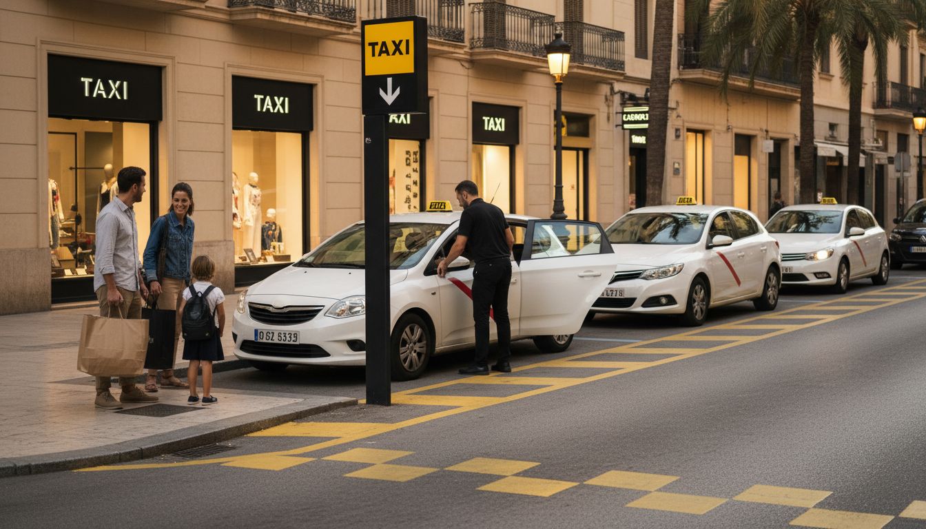 señalización parada taxi