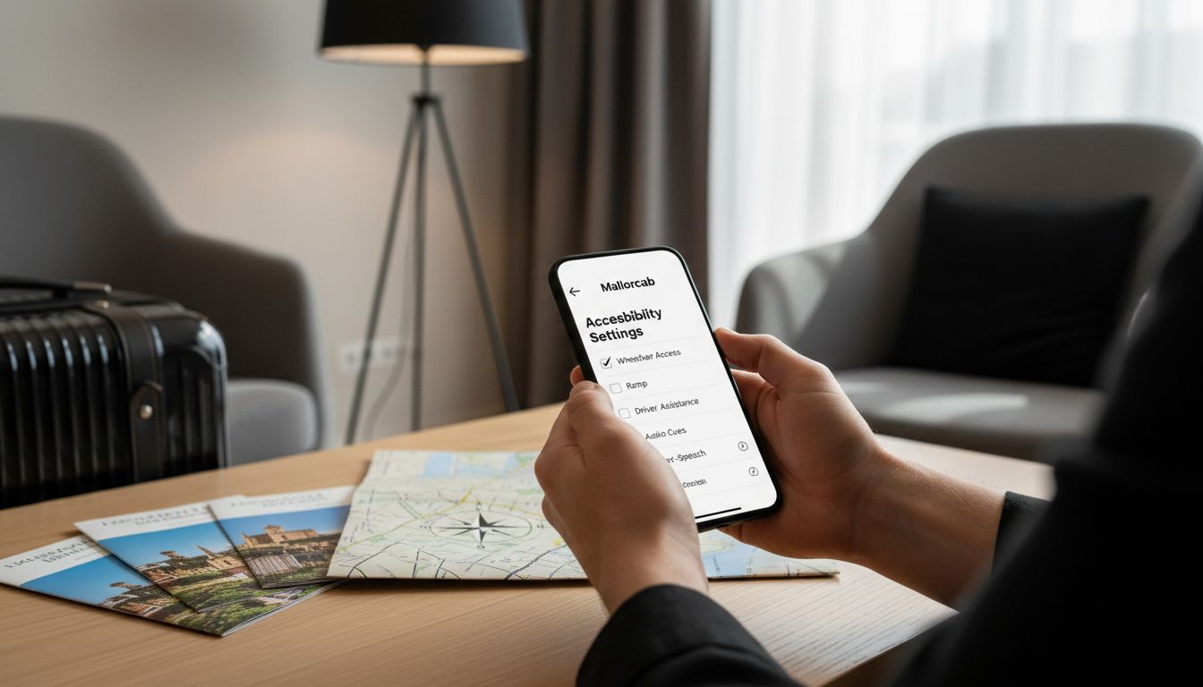 taxi app accessibility settings