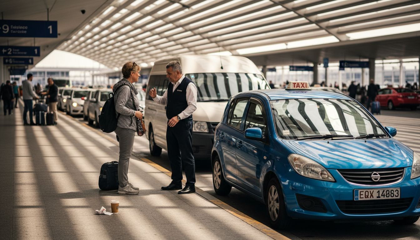Choosing taxi types at Mallorca airport