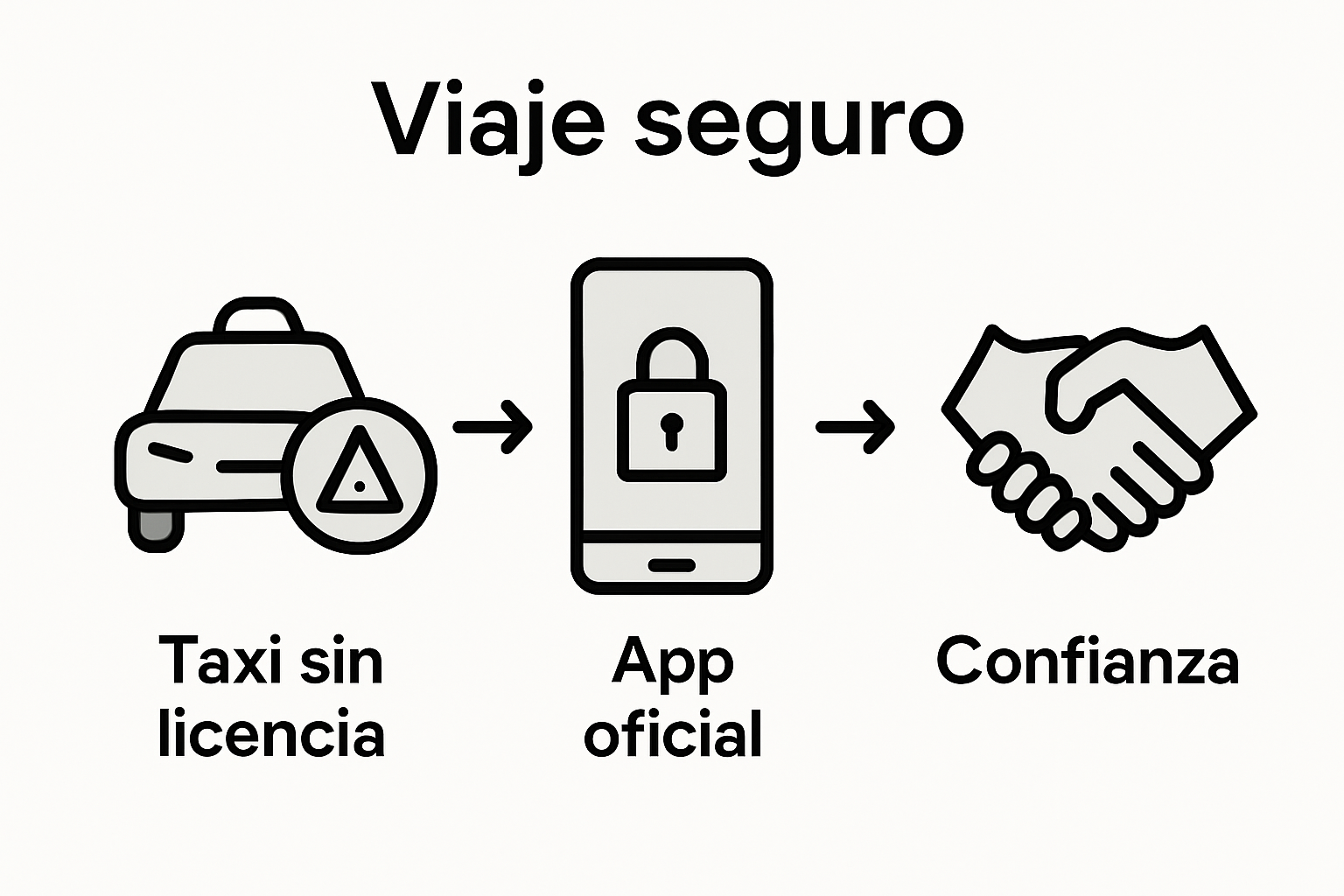 Infographic showing taxi risks and prevention steps
