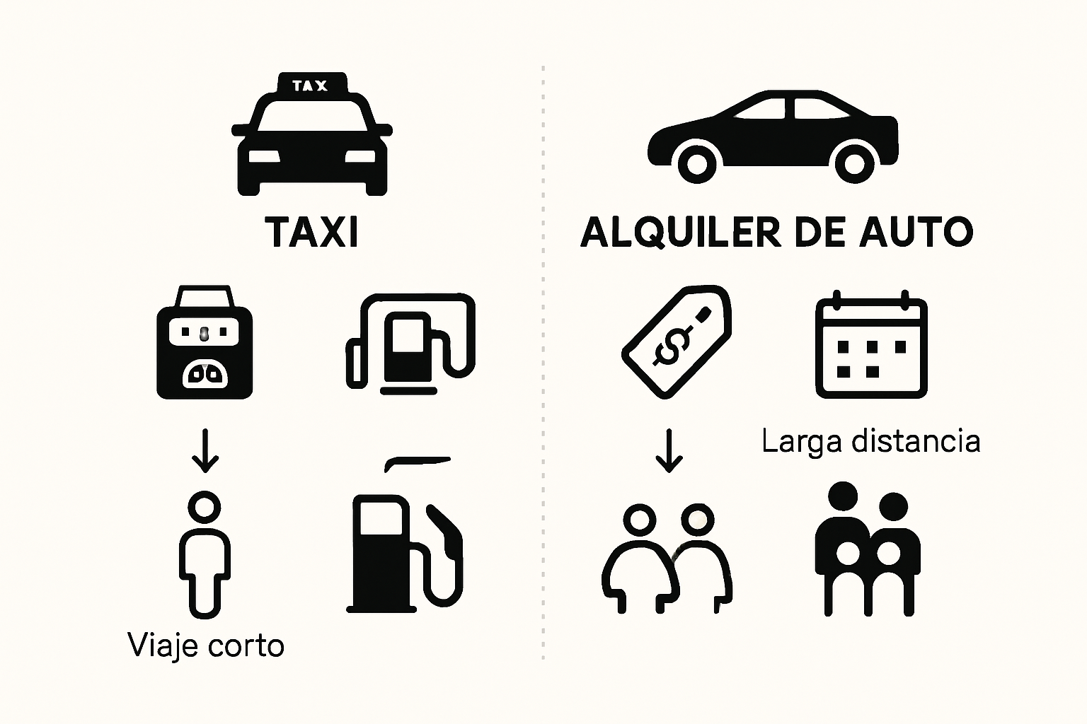 Infografía: ¿Qué sale más a cuenta en Mallorca, coger un taxi o alquilar un coche?