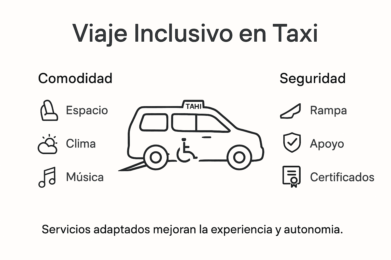 Infografía: cómo ofrecer un servicio de taxi inclusivo y personalizado