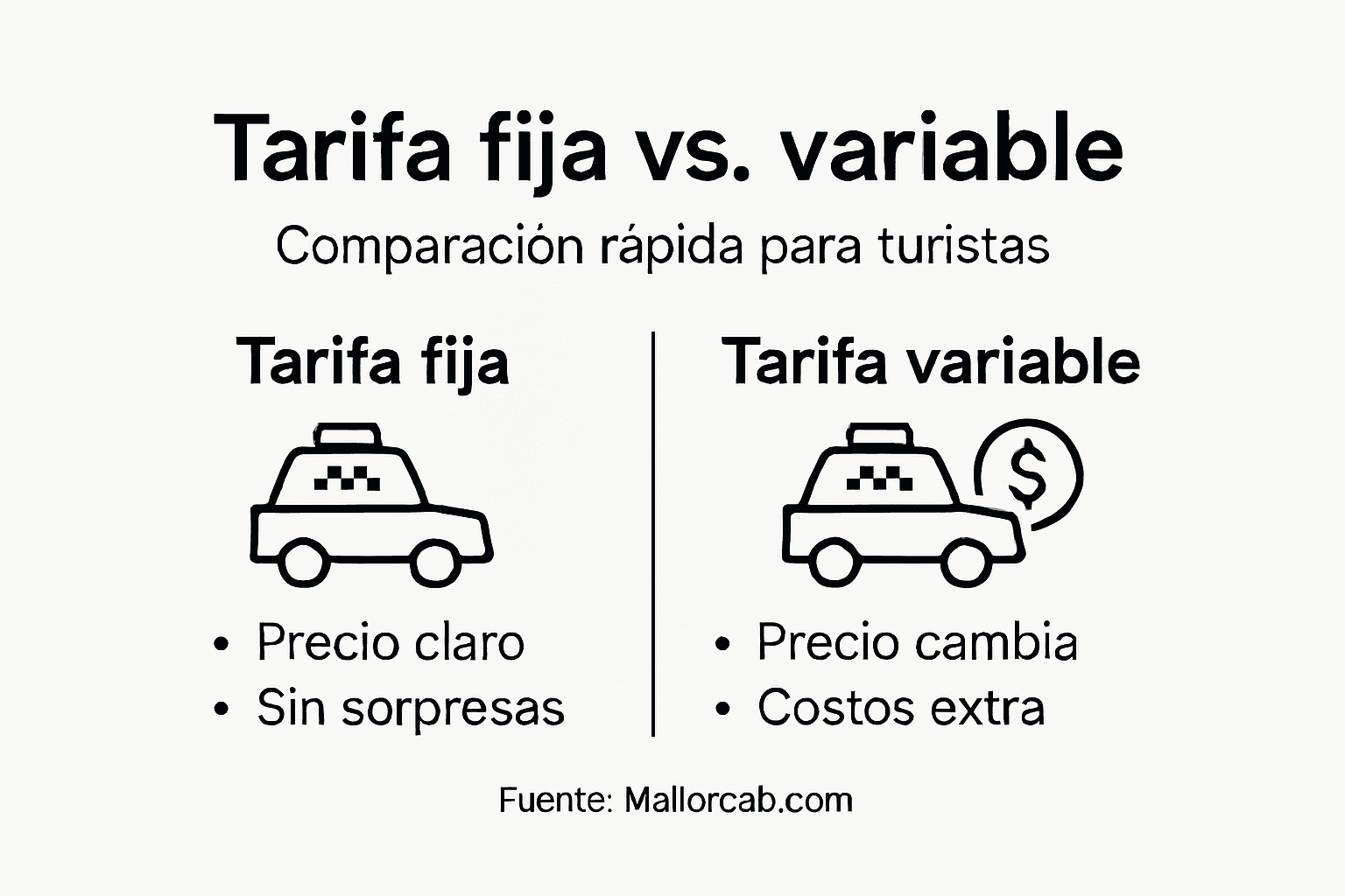 Comparativa visual: ¿Tarifa fija o tarifa variable?