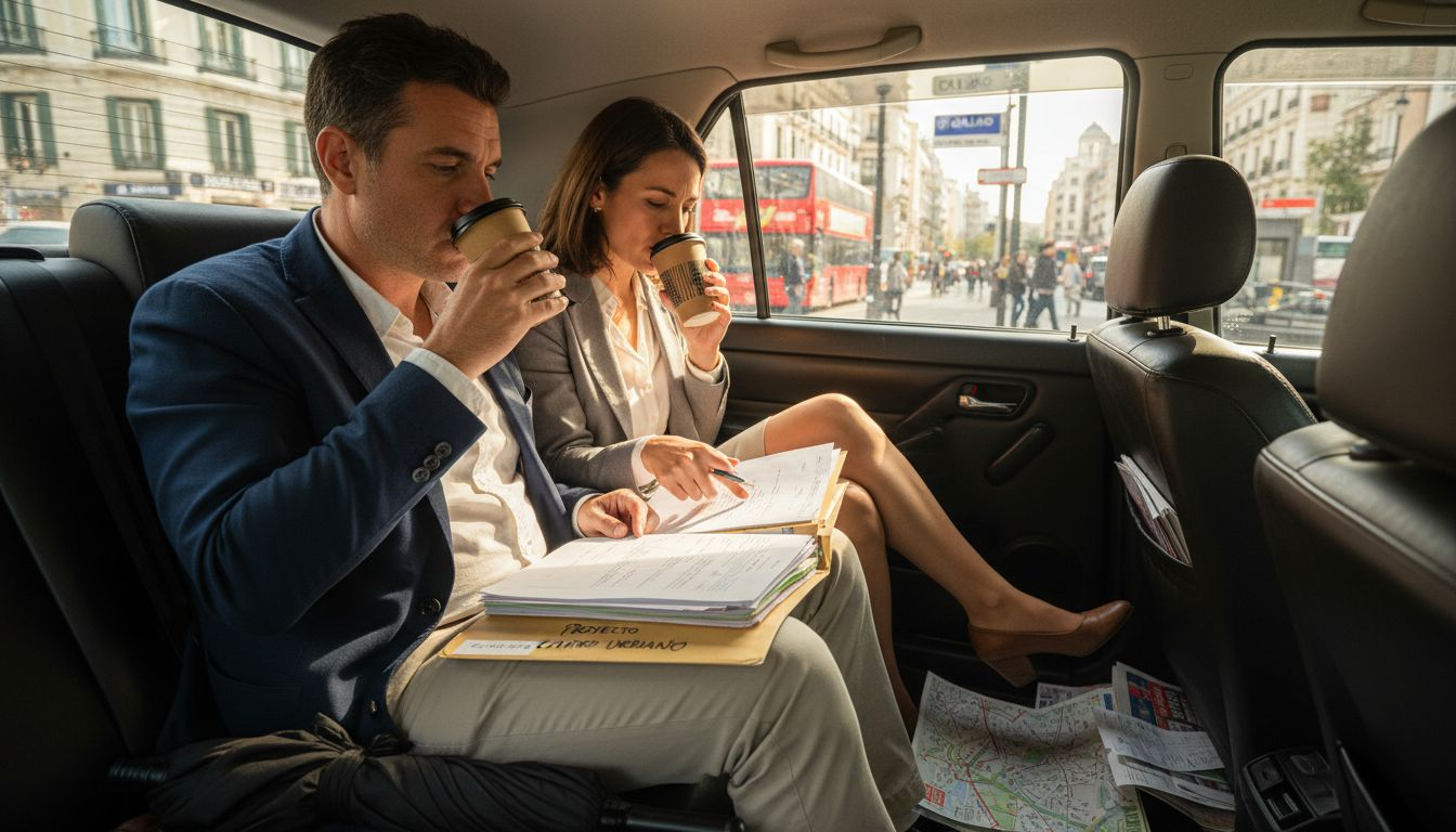 Directivos que recurren al taxi para sus desplazamientos profesionales