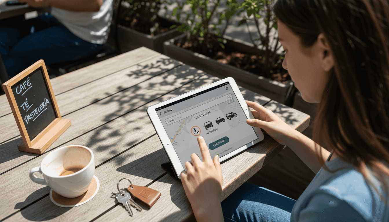 Cómo pedir un taxi adaptado desde la aplicación