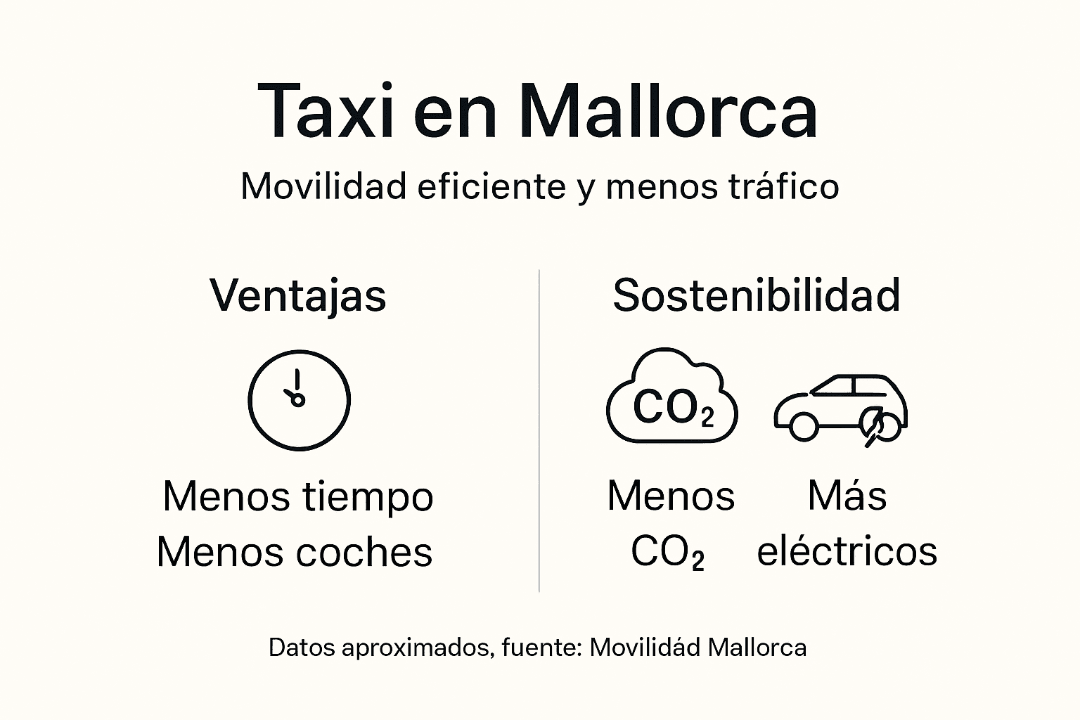 Infografía: ¿Cómo influyen los taxis en la movilidad de Mallorca?