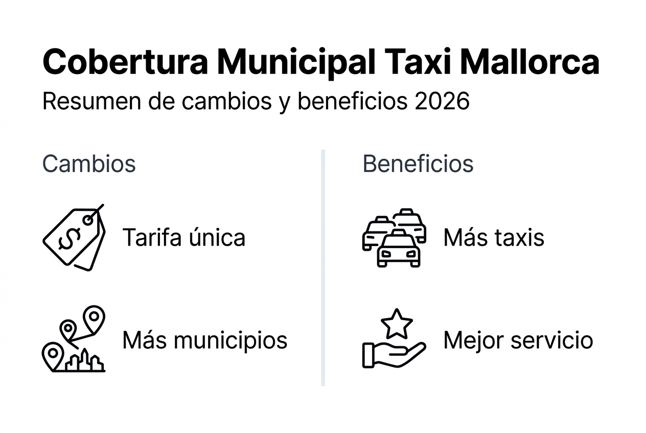 Mapa informativo de la cobertura de taxis en los municipios de Mallorca