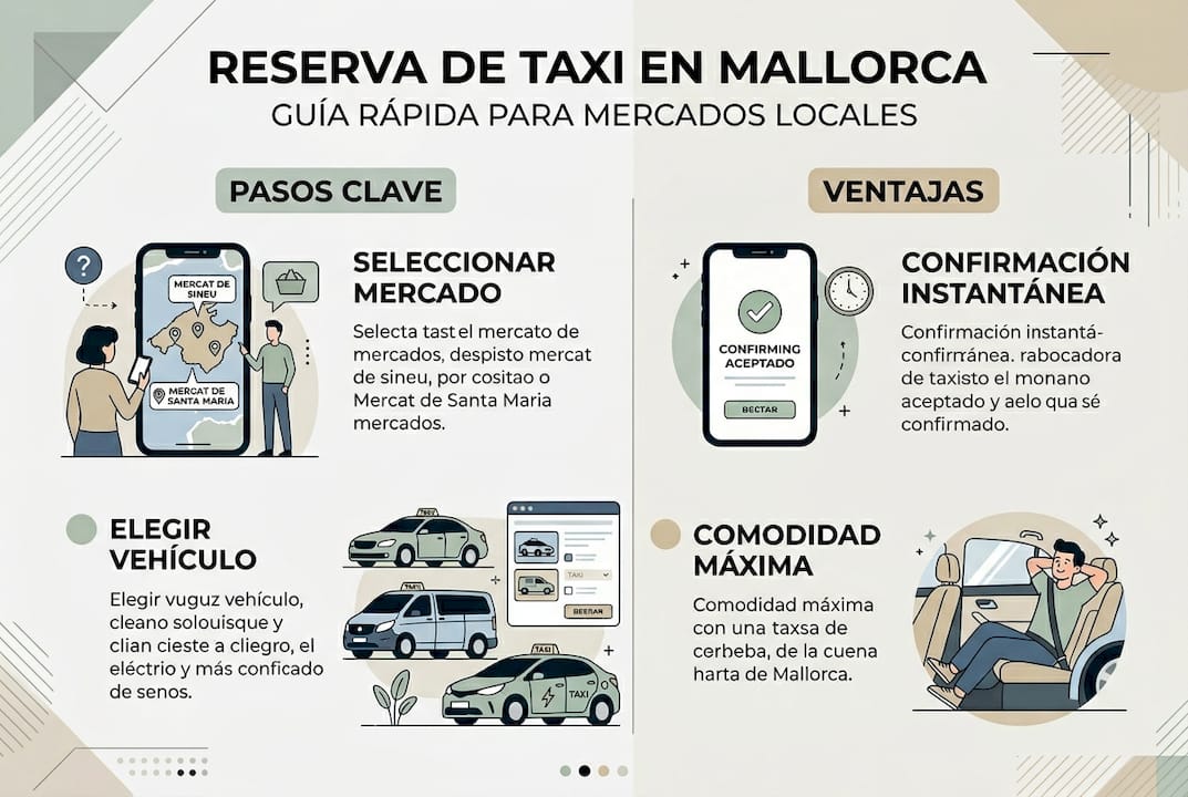 Guía visual para pedir un taxi en Mallorca