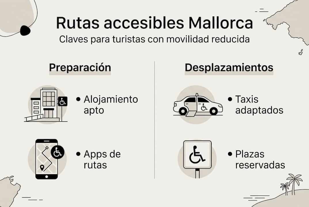 Guía visual de rutas adaptadas en Mallorca