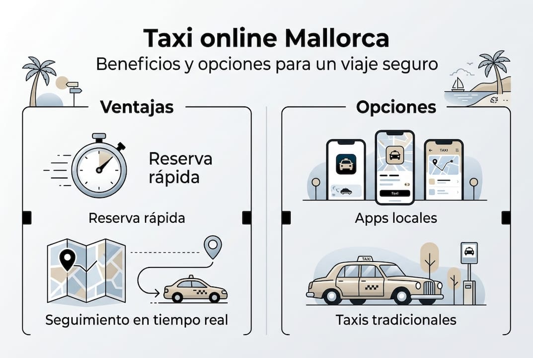 Ventajas de reservar tu taxi online en Mallorca: una guía visual