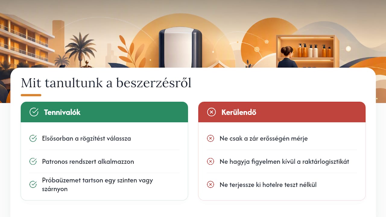 Mit tanultunk a lopásgátló adagolók beszerzéséről — overview diagram