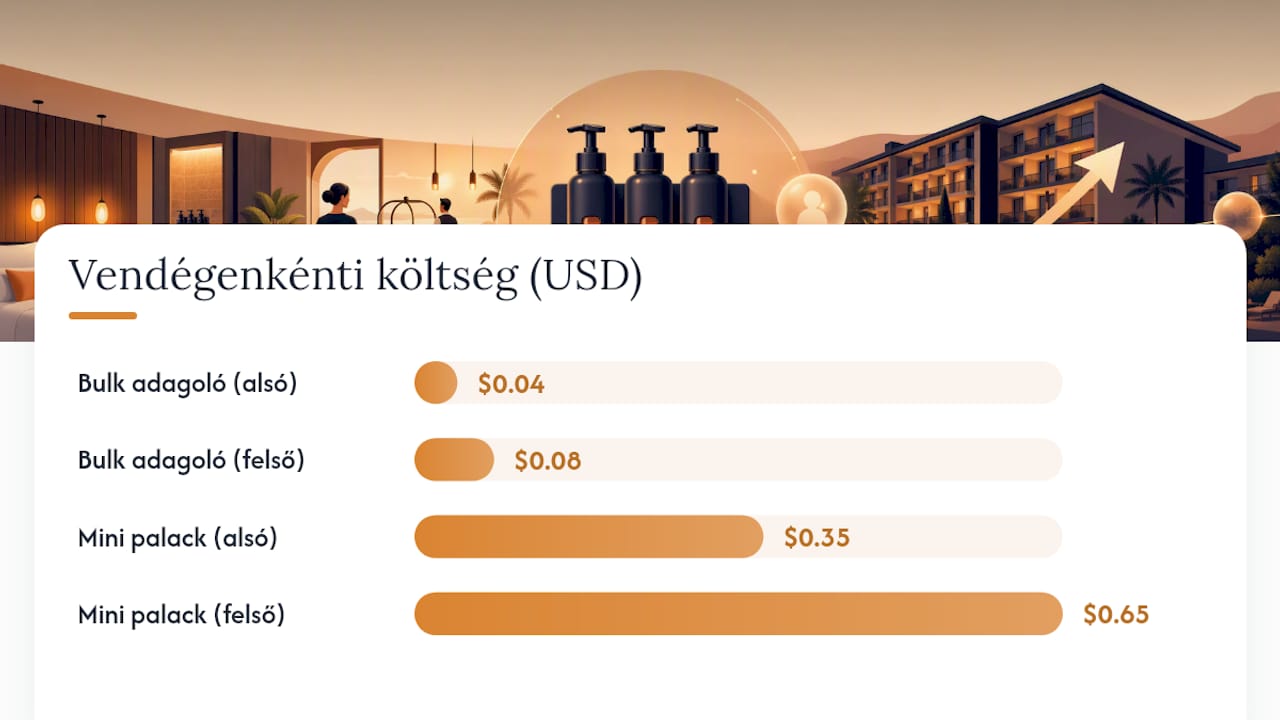 Költség-összehasonlítás: nagy adagoló vs. mini palack
