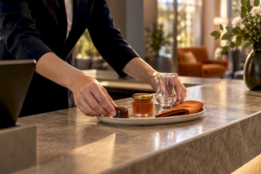 Helyi finomságok szállodai üdvözlő ajándékként