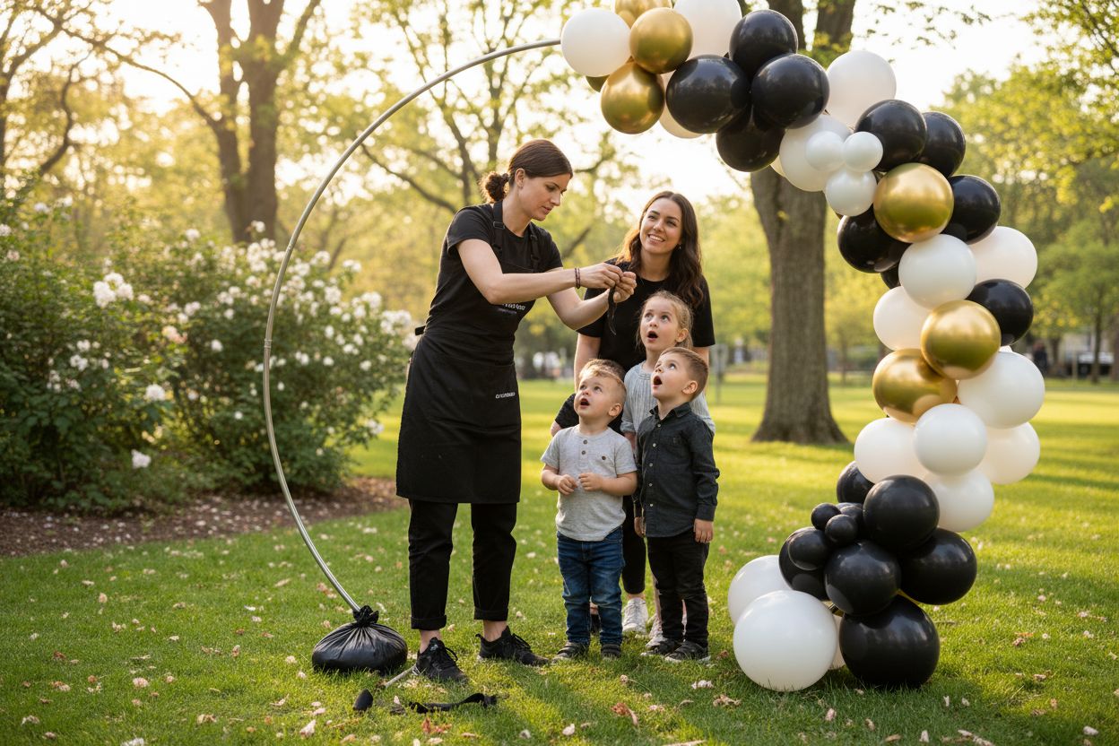 ballonnenboog maken buiten