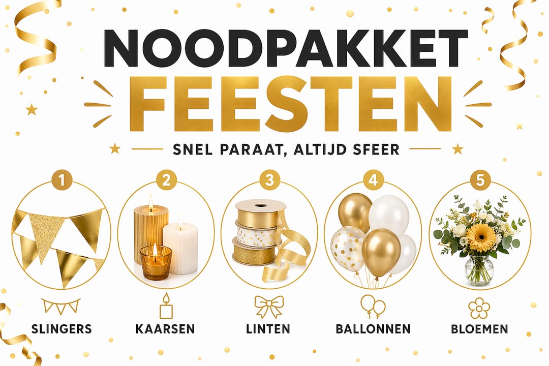 Infographic: het ultieme noodpakket voor een snelle feestmake-over