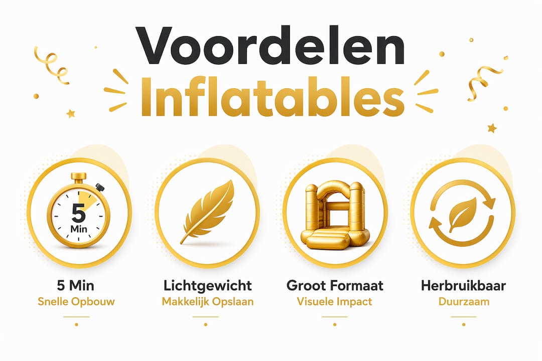 Infographic: dit zijn de grootste pluspunten van opblaasbare decoratie