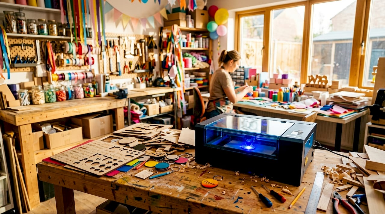 Unieke houten feestaccessoires met persoonlijke lasergravering