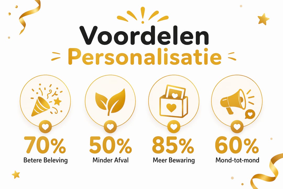 Infographic: waarom gepersonaliseerde feestartikelen jouw feestje extra bijzonder maken