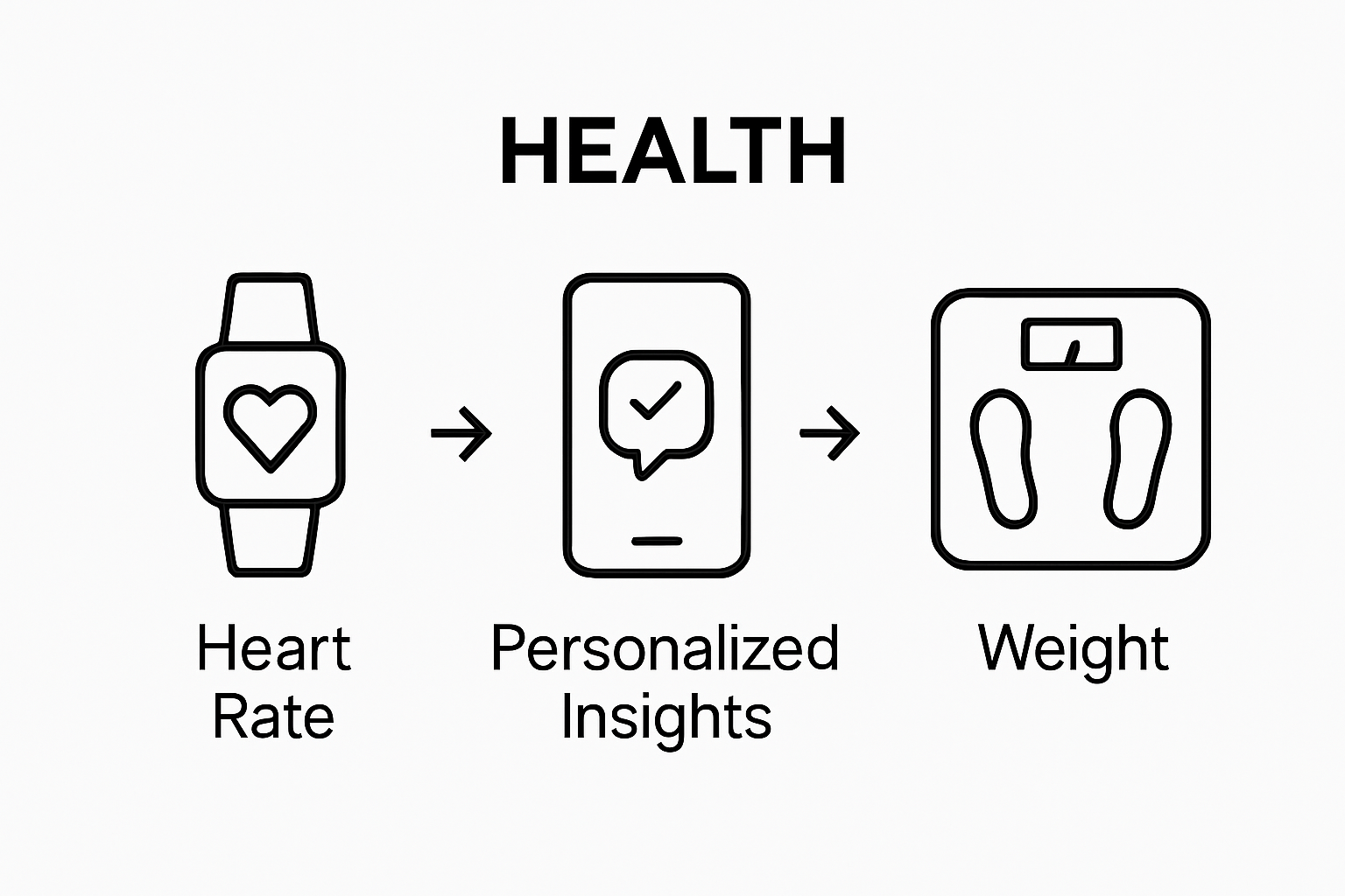 Three main types of wellness tools icons