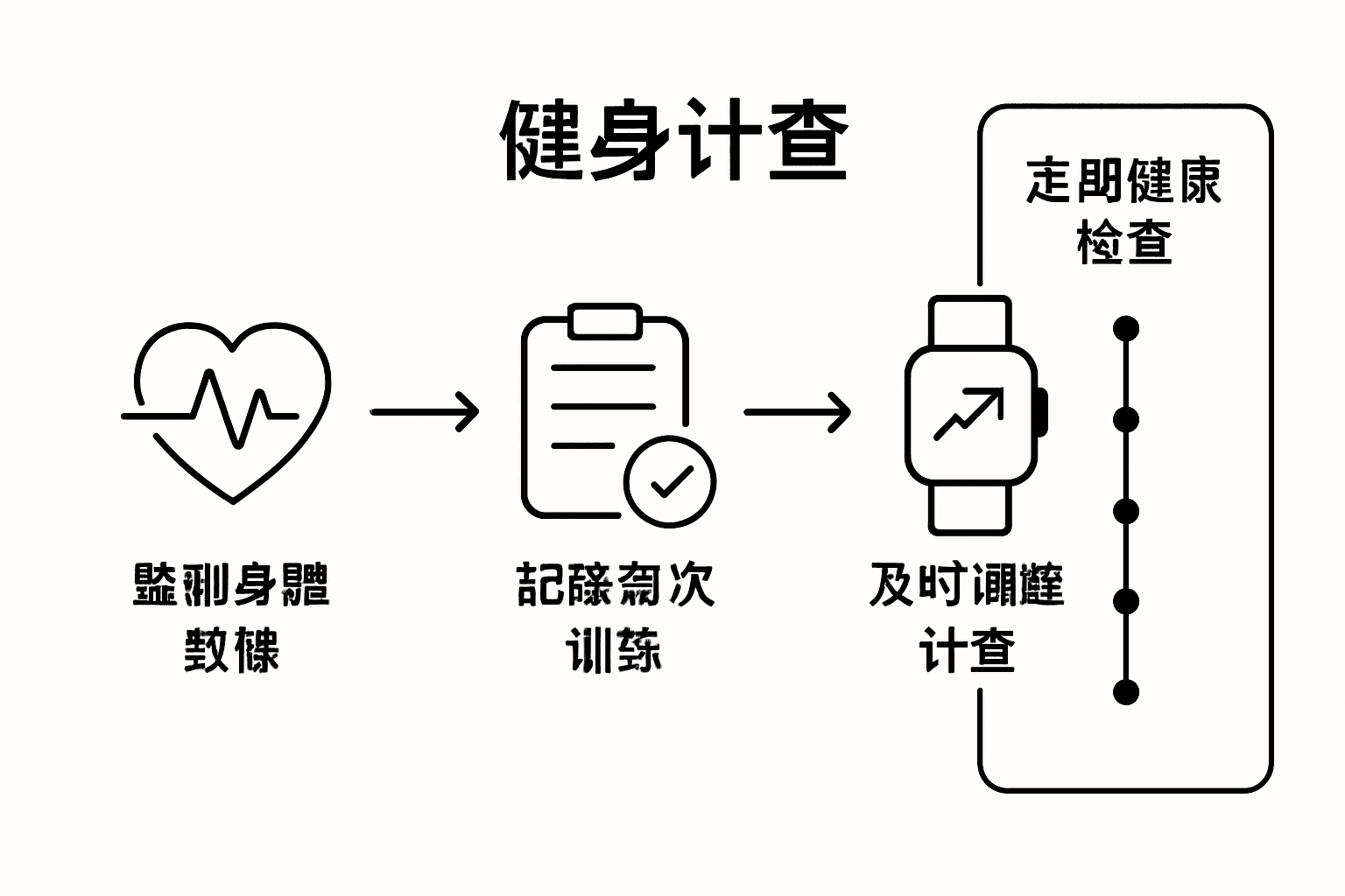 老年人运动效果监测一览表