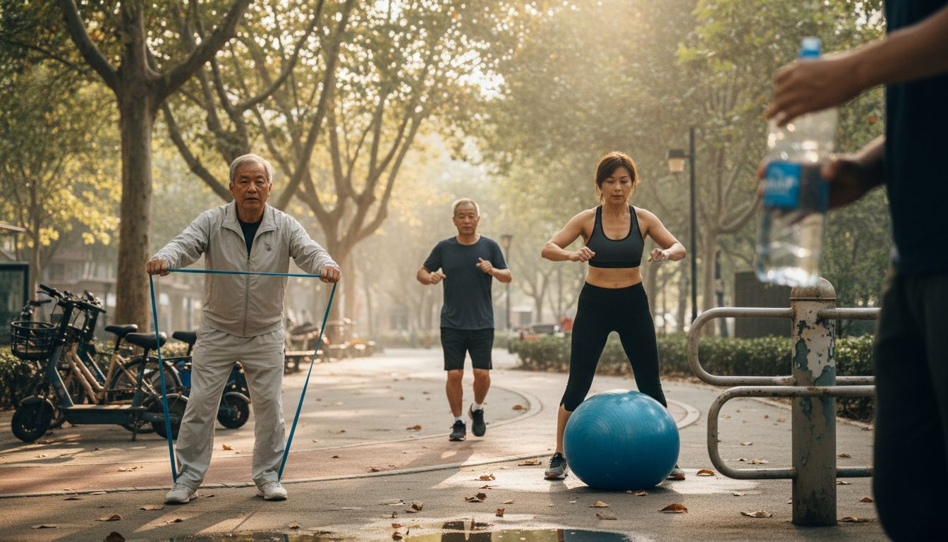 中老年人健身运动动作大全演示