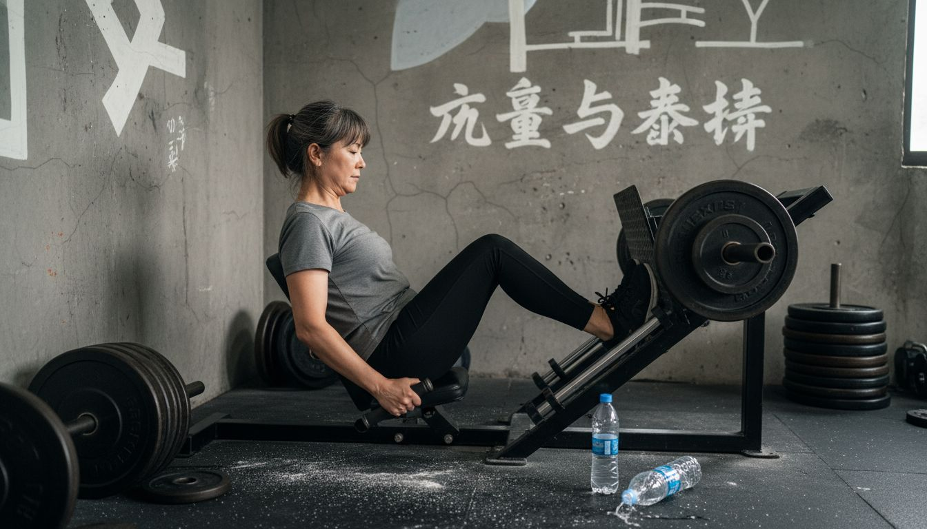越来越多的中年女性开始走进健身房，利用力量训练器械锻炼身体，提升健康和体能。