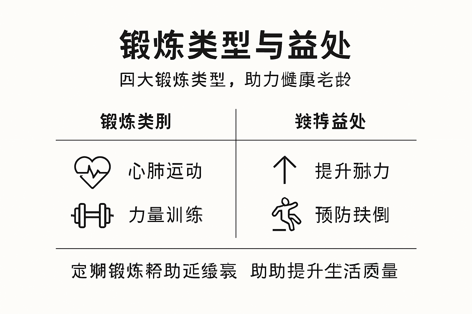 锻炼方式及其好处一览图
