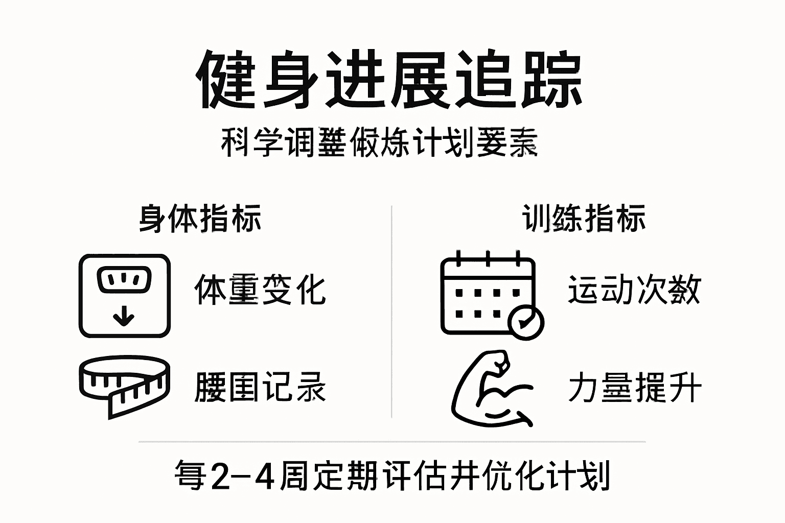 健身进度一目了然｜极简数据图