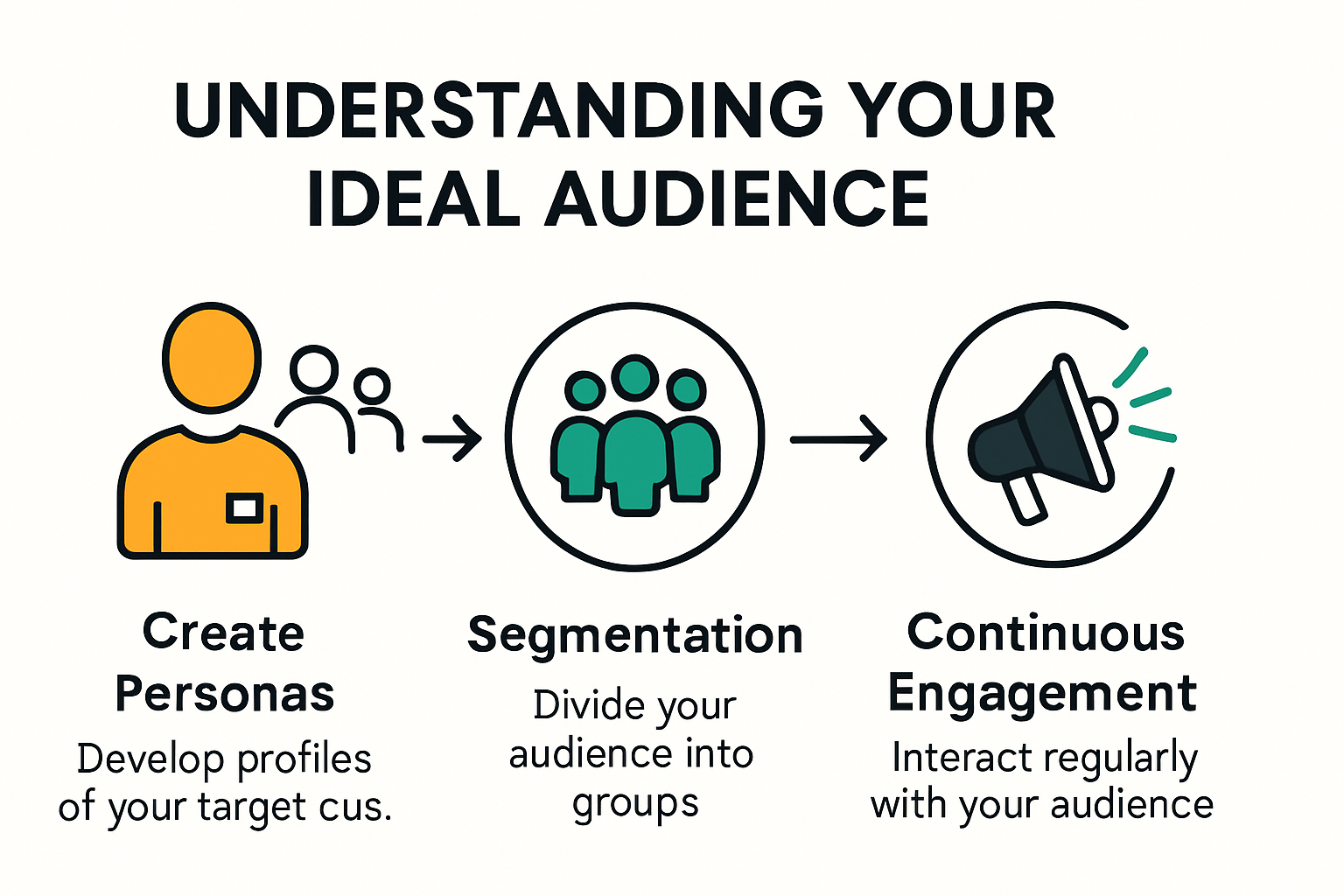 Infographic about understanding ideal audience for branding