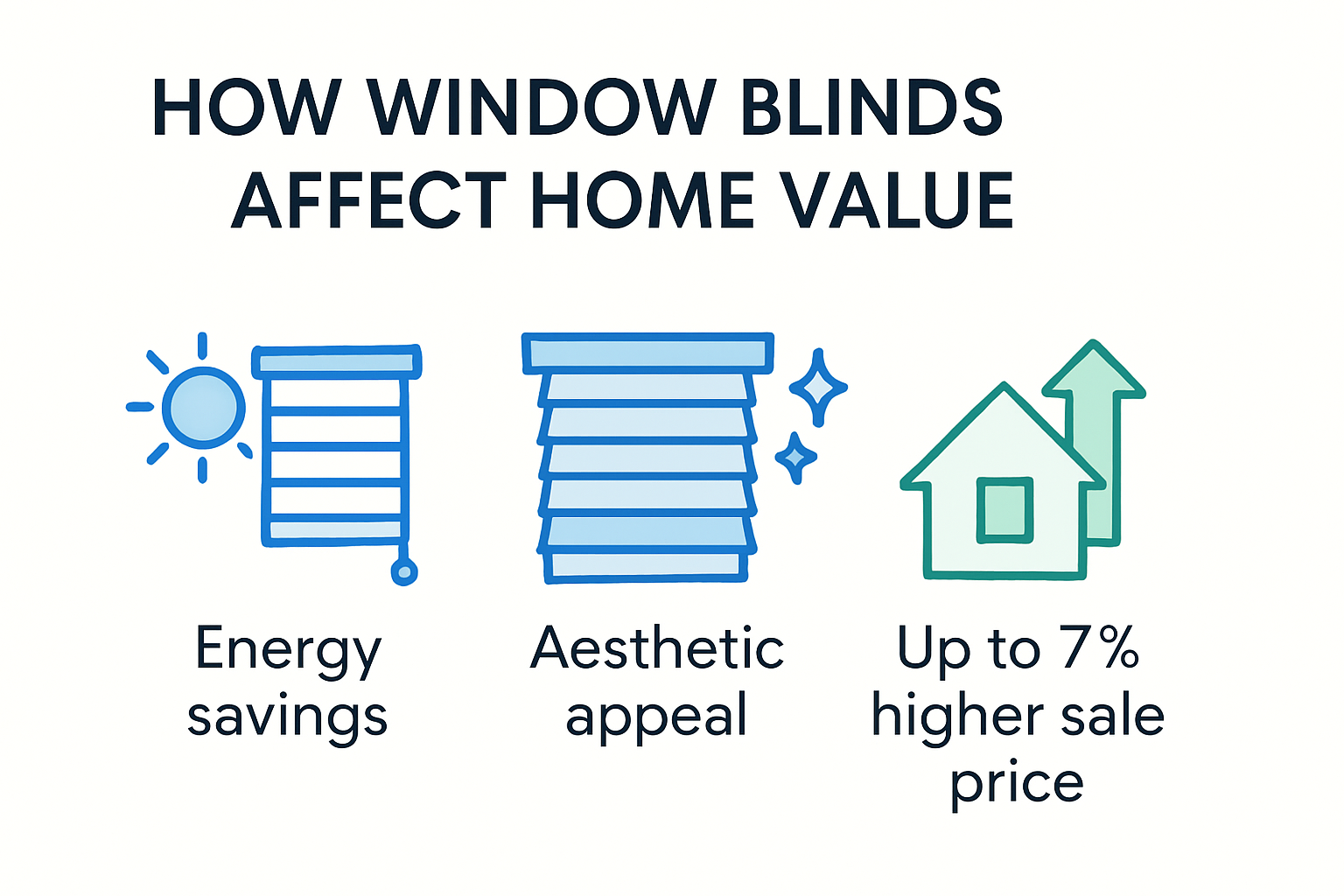 Infographic showing window treatments' effect on home value