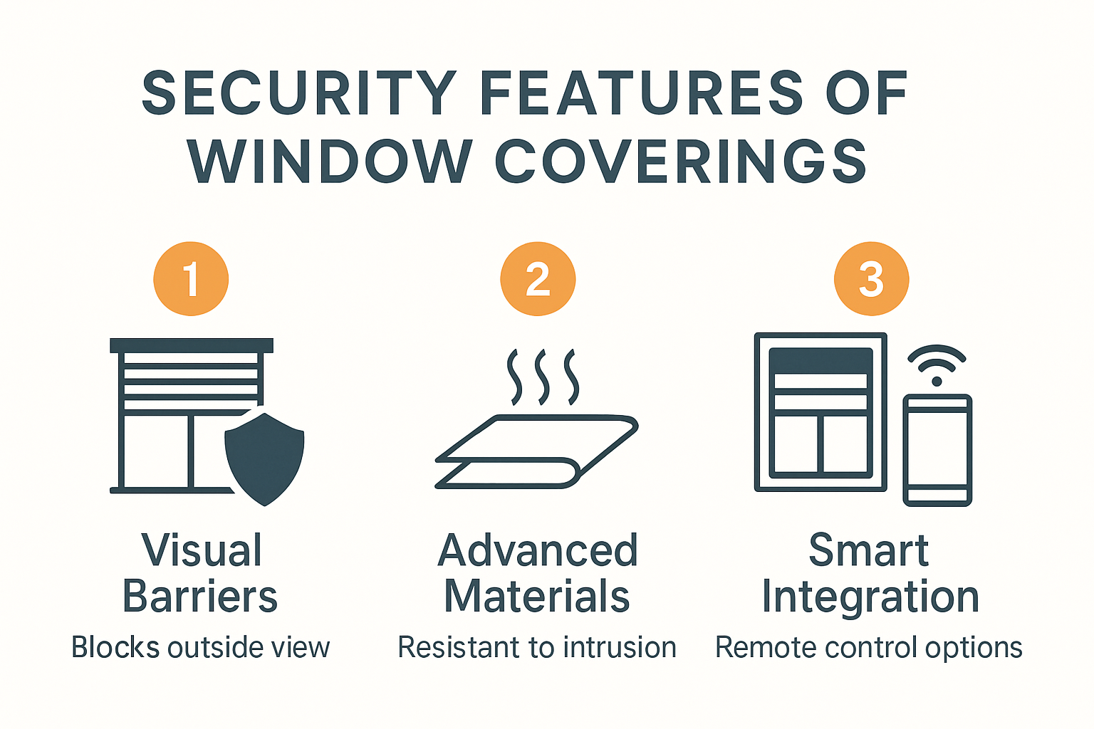 Infographic showing security features of window coverings