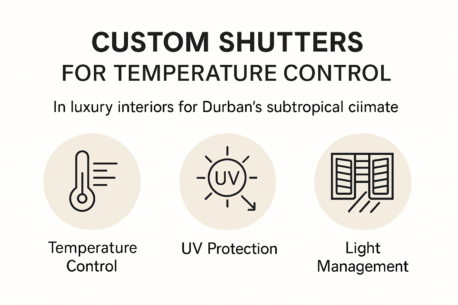How custom shutters manage climate and light