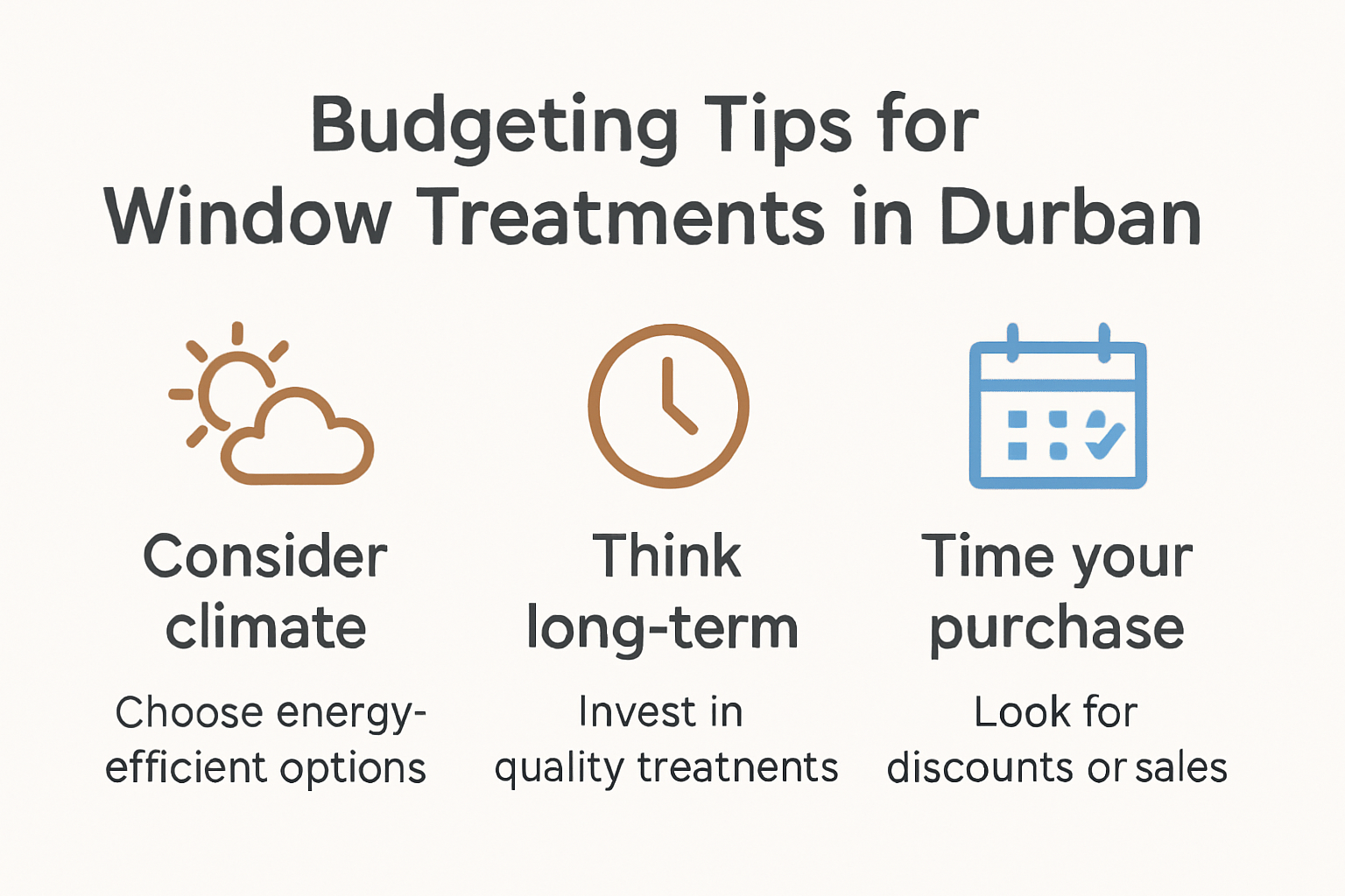 Infographic showing essential window treatment budgeting tips