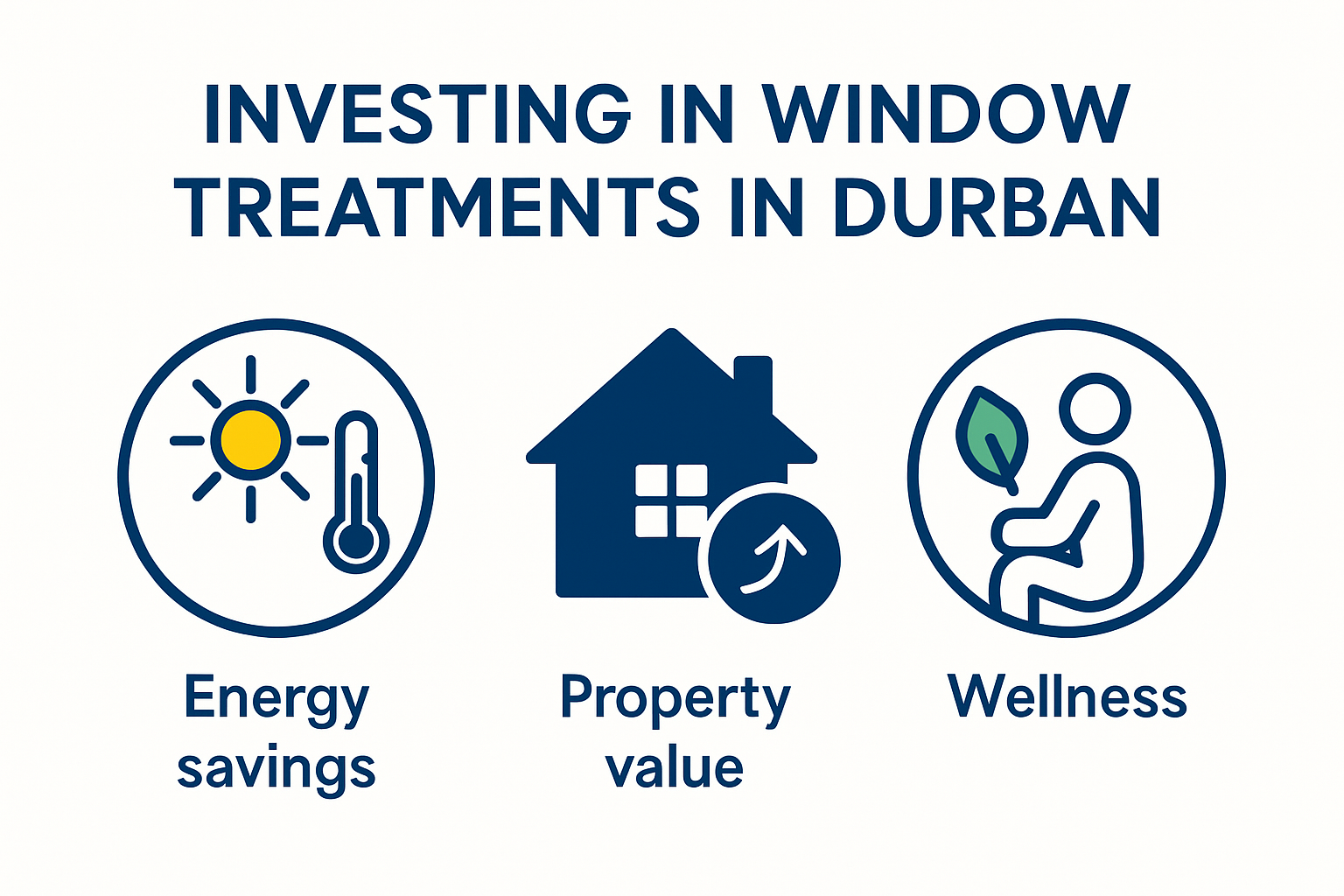 Infographic showing benefits of investing in window treatments