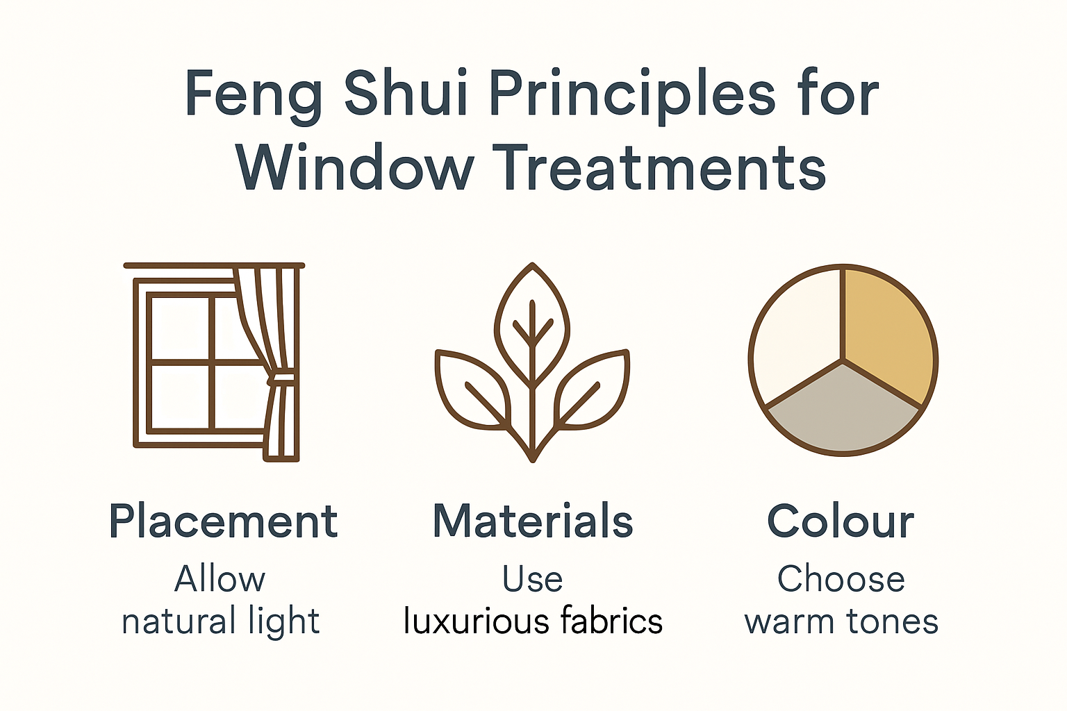 Infographic on feng shui window principles and energy flow