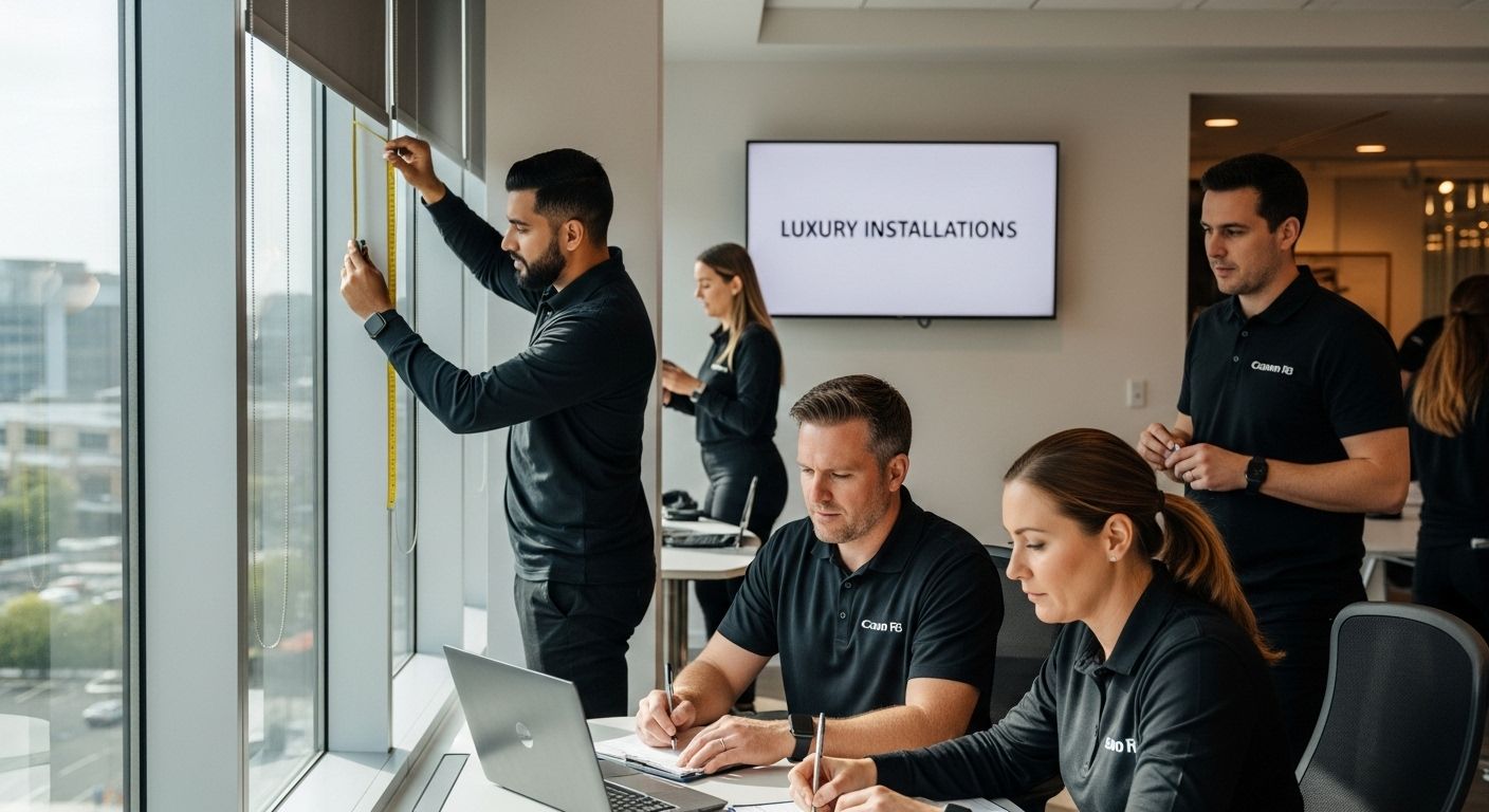 blinds installation luxury