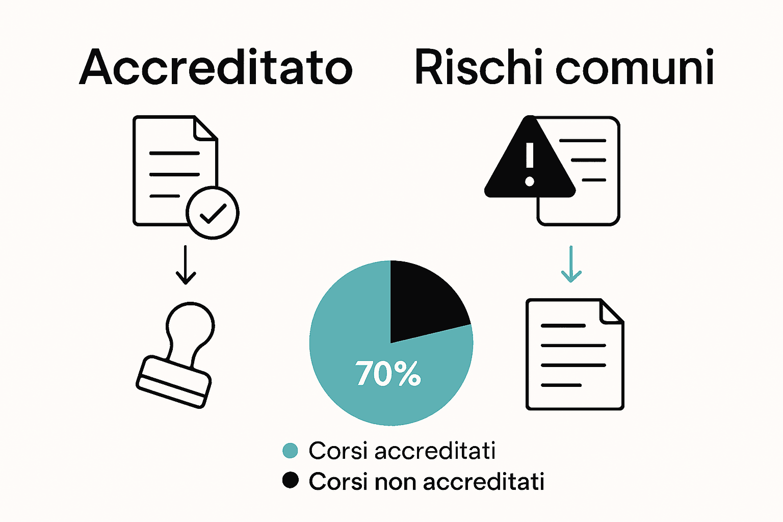 Processo accreditamento corsi online e rischi comuni in Italia