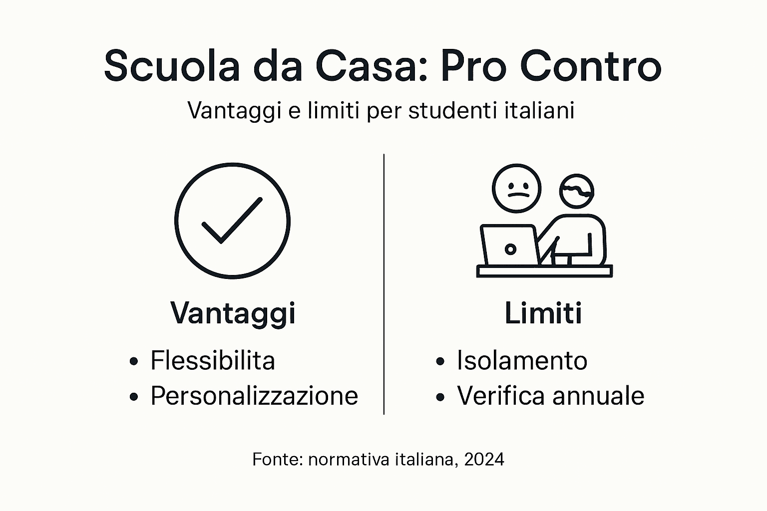 Infografica: pro e contro della didattica a distanza
