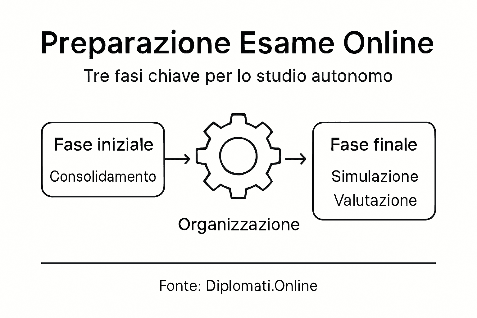 Infografica: tutti i passaggi fondamentali per prepararsi al meglio a un esame online