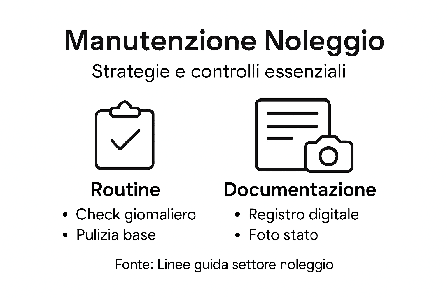 Infografica: come gestire al meglio la manutenzione e i controlli nel settore del noleggio