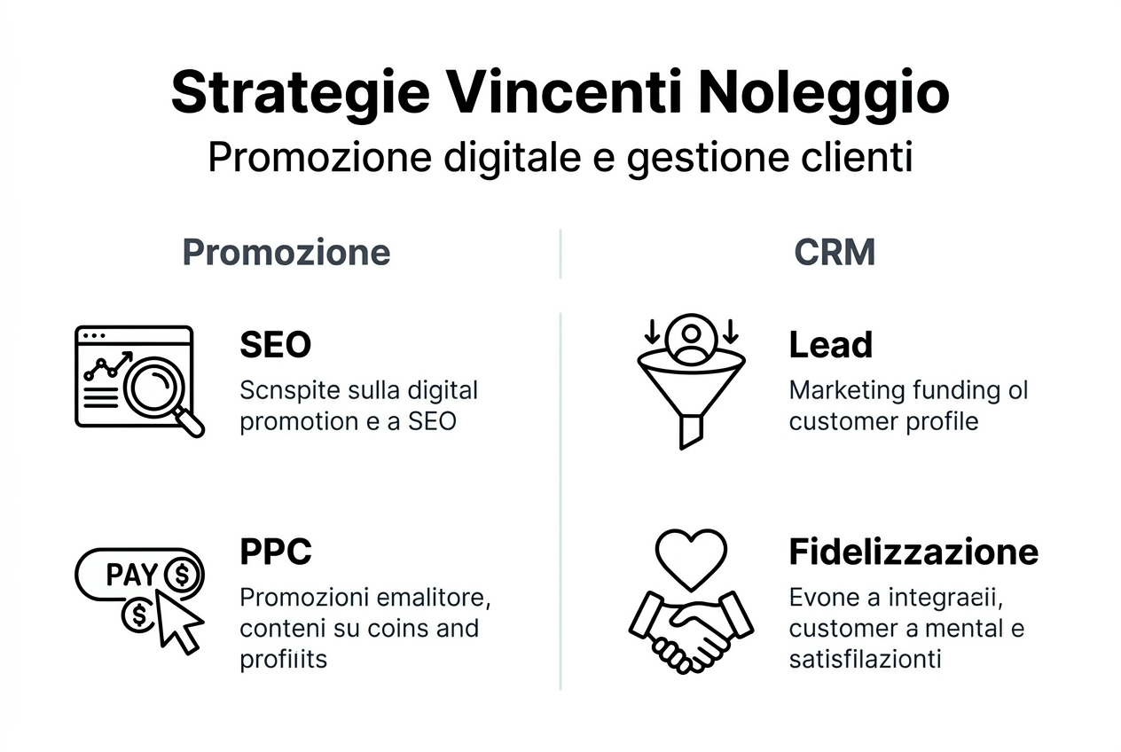 Infografica: strategie digitali e CRM per il settore del noleggio