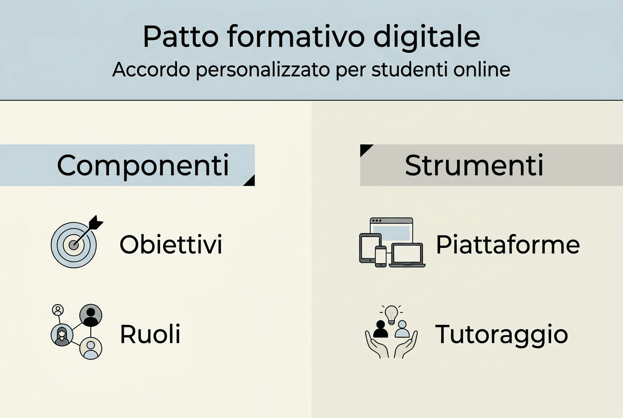 Schema illustrativo della composizione del patto formativo digitale