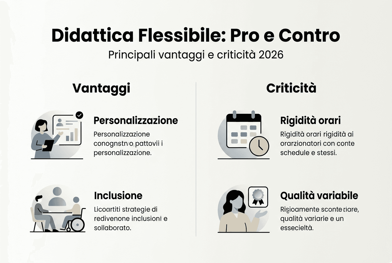 Vantaggi e svantaggi delle infografiche didattiche flessibili