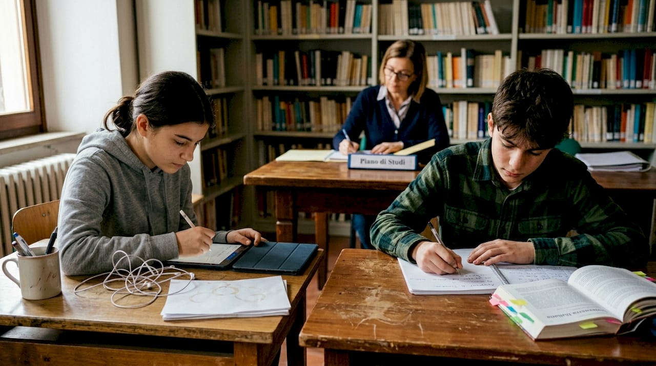 Gli studenti si dedicano ad attività di apprendimento su misura per le loro esigenze.