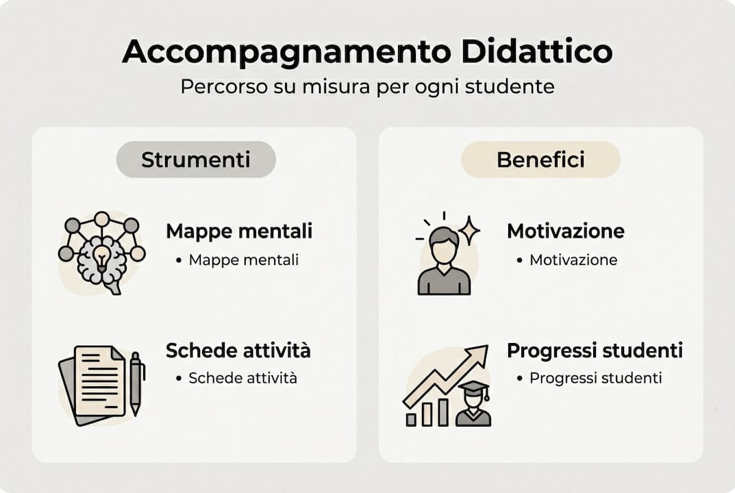 Infografica sul supporto didattico su misura