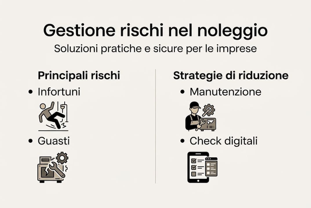 Infografica: come gestire e prevenire i rischi nel noleggio