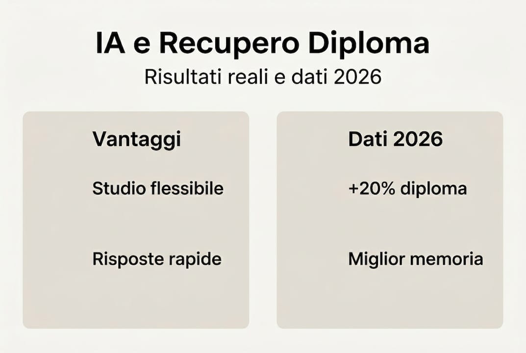 Infografica: come l’intelligenza artificiale migliora il recupero del diploma